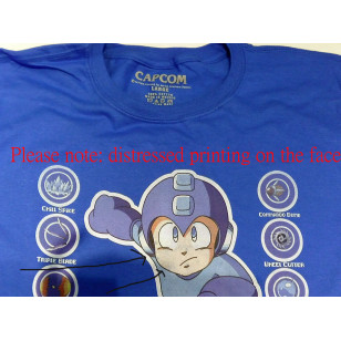 Mega Man ( Rockman ロックマン) - Get Equipped Capcom Official Fitted Jersey  T Shirt ( Men L ) ***READY TO SHIP from Hong Kong***